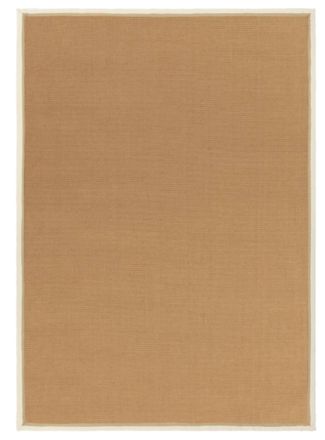 Novatrend Alfombra moderna de yute Blanco 160x230 cm