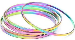 HMY Jewelry Multi Ion Plated Stainless Steel Bracelet - Pack of 6 at Nordstrom Rack