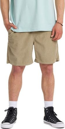 Quiksilver Taxer Corduroy Shorts in Seneca Rock at Nordstrom, Size X-Large