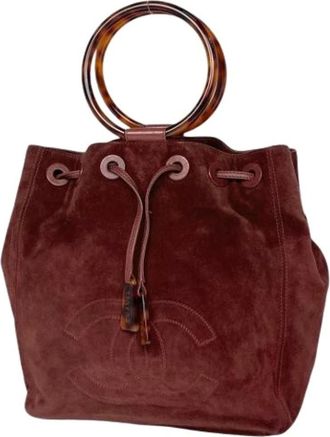 Chanel Pre-owned Bucket Bags, female, Red, Size: ONE SIZE Pre-owned Vintage Bucket Bag