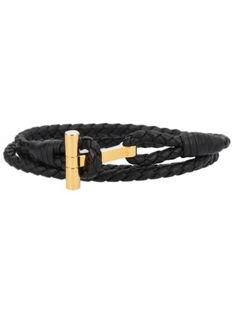 Tom Ford Black Braided Bracelet