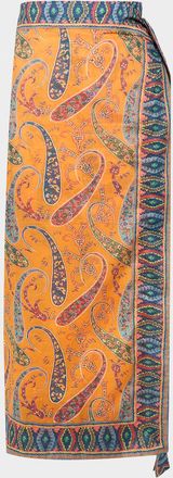 Etro Paisley Maxi Wrap Skirt