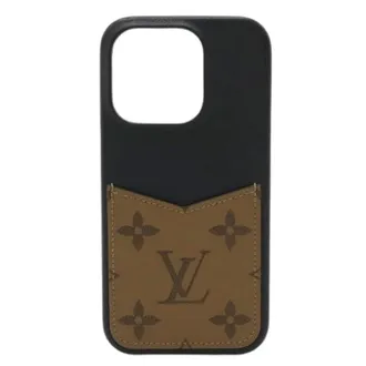 Louis Vuitton Pre-owned Accessories, male, Brown, Size: ONE SIZE Pre-owned Iphone Bumper 15 PRO Monogram Reverse Phone Case