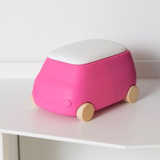 Plust Juguetes De M&aacute;quina De Almacenamiento De Pl&aacute;stico Para Ni&ntilde;os Van Mini - Fucsia
