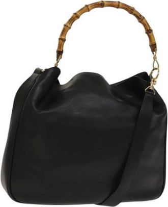 Gucci Pre-owned Handbags, female, Black, Size: ONE SIZE Pre-owned Vintage Hand Bag