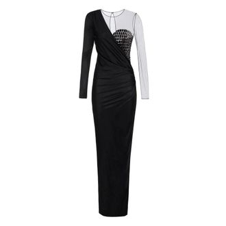 Elisabetta Franchi Dames, Jurken, Zwart, Maat: XS Jersey