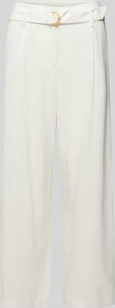 Christian Berg Culotte aus Viskose mit G&uuml;rtel in Offwhite, Gr&ouml;&szlig;e 38