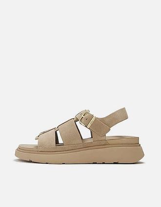 FitFlop Womens FitFlop GEN-FF Suede Womens Cappuccino Sandals - Brown - Size: 5