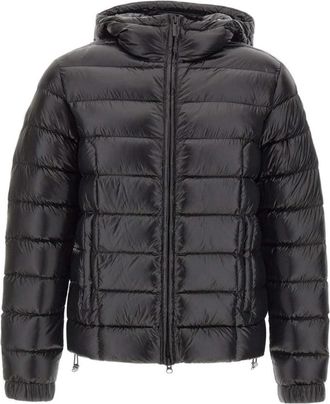 Colmar Glanzende gewatteerde donsjas met capuchon - Heren - Winterjassen - Zwart - 2XL - Jassen