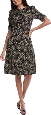 Teri Jon by Rickie Freeman Textured Jacquard Dress