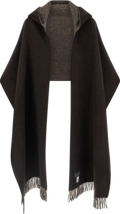 Brunello Cucinelli Cashmere Herringbone Scarf - Brown