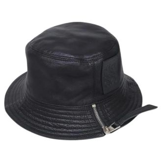 Loewe Pre-owned Accessories, female, Black, Size: ONE SIZE Pre-owned Bucket Hat