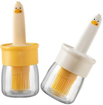 OEM 2 Botellas De Aceite, Dispensador De Aceite Con Cepillo, Cepillo De Silicona, Botellas Para Cocinar, Barbacoa Y Hornear