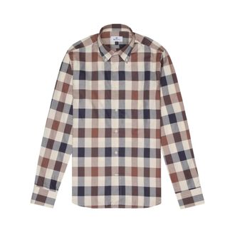 Aquascutum Casual Shirts, male, Multicolor, Size: XL Macro Iconic Shirt