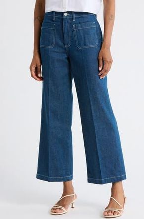 AG - Adriano Goldschmied Kassie Patch Pocket High Waist Ankle Wide Leg Jeans in Mast at Nordstrom Rack, Size 25