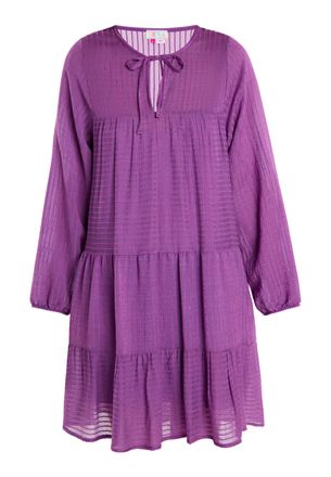 Izia Midi-jurk met gestreept dessin Dames lila