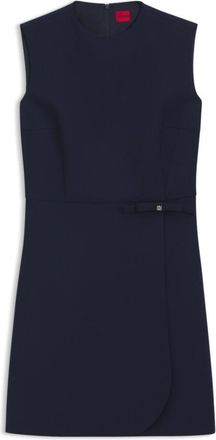 HUGO BOSS A-line dress with logo bow detail