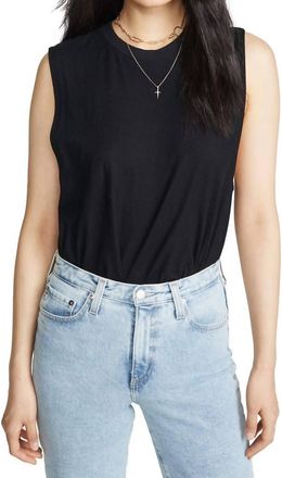 AG - Adriano Goldschmied Zoey Tank Top In True Black