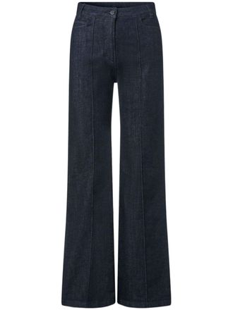 Fusalp Bridget palazzo pants - women - Cotton/Elastane - 40 - Blue