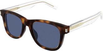 Saint Laurent Retro Randloze Zonnebril - unisex - Zonnebrillen - Beige - 50 MM - Accessoires