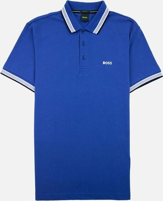 HUGO BOSS Mens Hugo Boss Paddy Embroidered Logo Polo Blue 432 - Size: 36
