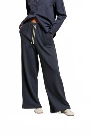 perfectwhitetee Rosana French Terry Reverse Pocket Pant In Night