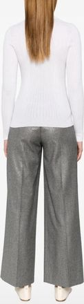 PESERICO Womens Ribbed Collared Top Aw25 W