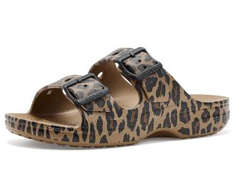 Crocs Classic Saturday Sandals Womens Sandals Sepia/Leopard : 11 M, Synthetic
