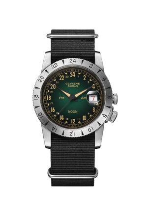 Glycine GL0476 Mens Airman Vintage Watch - Silver - One Size