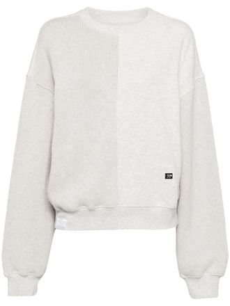 Izzue patchwork sweatshirt - women - Cotton - M - Grey