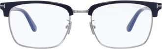 Tom Ford Blue Light Block Square Mens Eyeglasses FT5801-F-B 090 56