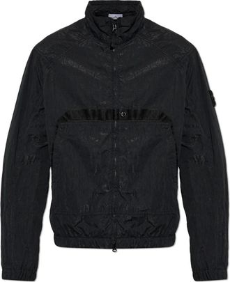 Stone Island Jas met logopatch - Heren - Zomerjassen - Zwart - L - Jassen