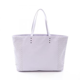 Bottega Veneta Purple Intrecciato Handbag Tote Bag (Pre-Owned)