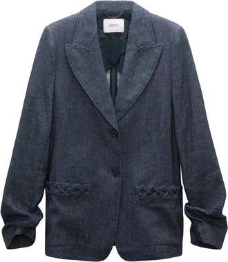 Dorothee Schumacher Fluid Denim Blazer - Heren - Blazers - Blauw - XL - Denim - Jassen