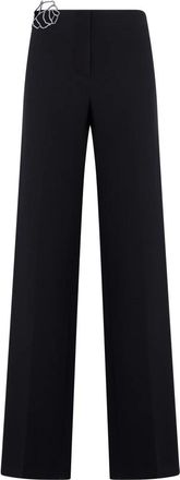Blumarine Straight Pants - Dames - Straight fit broeken - Zwart - M - Polyester - Broeken