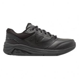New Balance Womens Leather 928V3 Shoe In Black/black