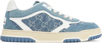 Gucci Re-Web Sneaker - Dames - Sneakers - Blauw - 36 1/2 EU - Katoen - Schoenen