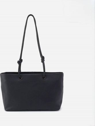 Hobo Womens Softie Pebbled Leather Tote Bag In Black
