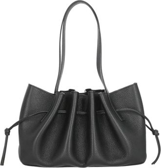 Yuzefi Schoudertas - Dames - Schoudertassen - Zwart - ONE Size - Leer - Tassen