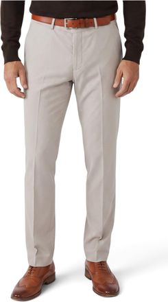 PAUL ANDREW Mens Stone Blue Formal Plain Trousers - Mayfair