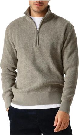 Selected Groene High Neck Half Zip Sweater - Heren - Vesten met rits - Groen - 2XL - Hoodies & sweatvesten