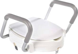 Ridder Sapho Asientos De Wc Ridder - Asiento De Wc Elevado 100 Mm, Con Agarraderos, Blanco A0072001