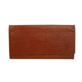 Louis Vuitton Pre-owned Long bill wallet (bi-fold) - Dames - Vintage Accessoires - Bruin - ONE Size - Leer - Vintage