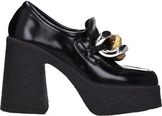Stella McCartney Leren Platform Loafers - Dames - Pumps - Zwart - 38 EU - Leer - Schoenen
