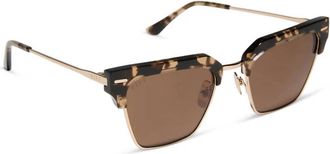DIFF Eyewear Womens Capri Sunglasses In Espresso Tortoise + Brown