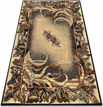 RugsX Alfombra Bcf Morad Hojas Agawa Cl&aacute;sico - Beige Beige 200x300 Cm