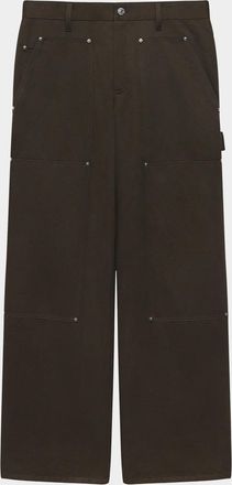 Helmut Lang Men & apos;s Wide-Leg Denim Carpenter Pants