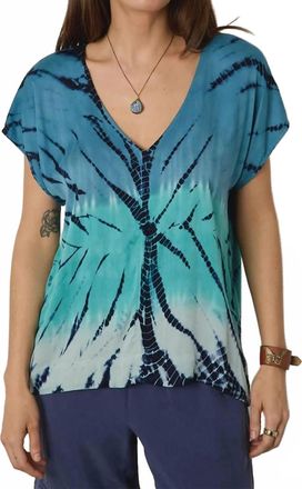 River + Sky Downtown Tee In Blue Bay