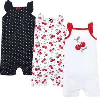 Hudson Baby Essential Cotton Rompers in Cherries at Nordstrom, Size 18-24M