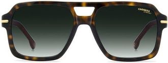 Carrera 56mm Gradient Square Sunglasses in Havana/Green Shaded at Nordstrom